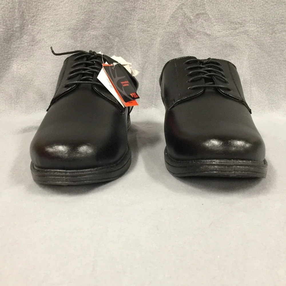 Deer‎ Stags Mens Crown Black Vega Oxford Dress Shoes Slip Resistant Size 14W
